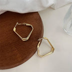Niche Triangle Metal Earrings