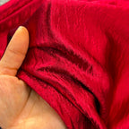 Vintage Draped Glossy Red Slip Dress
