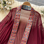 Courtly Cami Dress&Mesh Cardigan 2Pcs