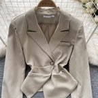 Irregular Design Lapel Suit Jacket