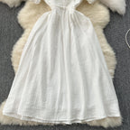 Sweetie White Lace Trim Dress