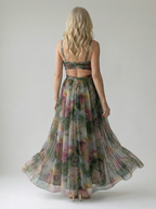 Sleeveless Wrap-Bodice Maxi Dress