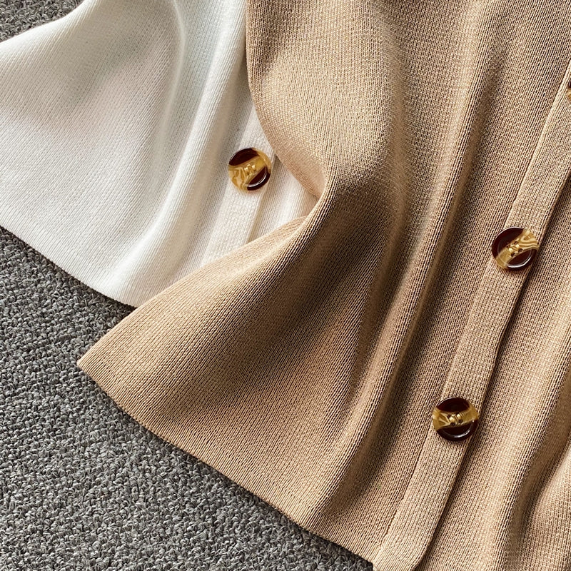 Thin Sleeveless Knit Top With Wide Straps