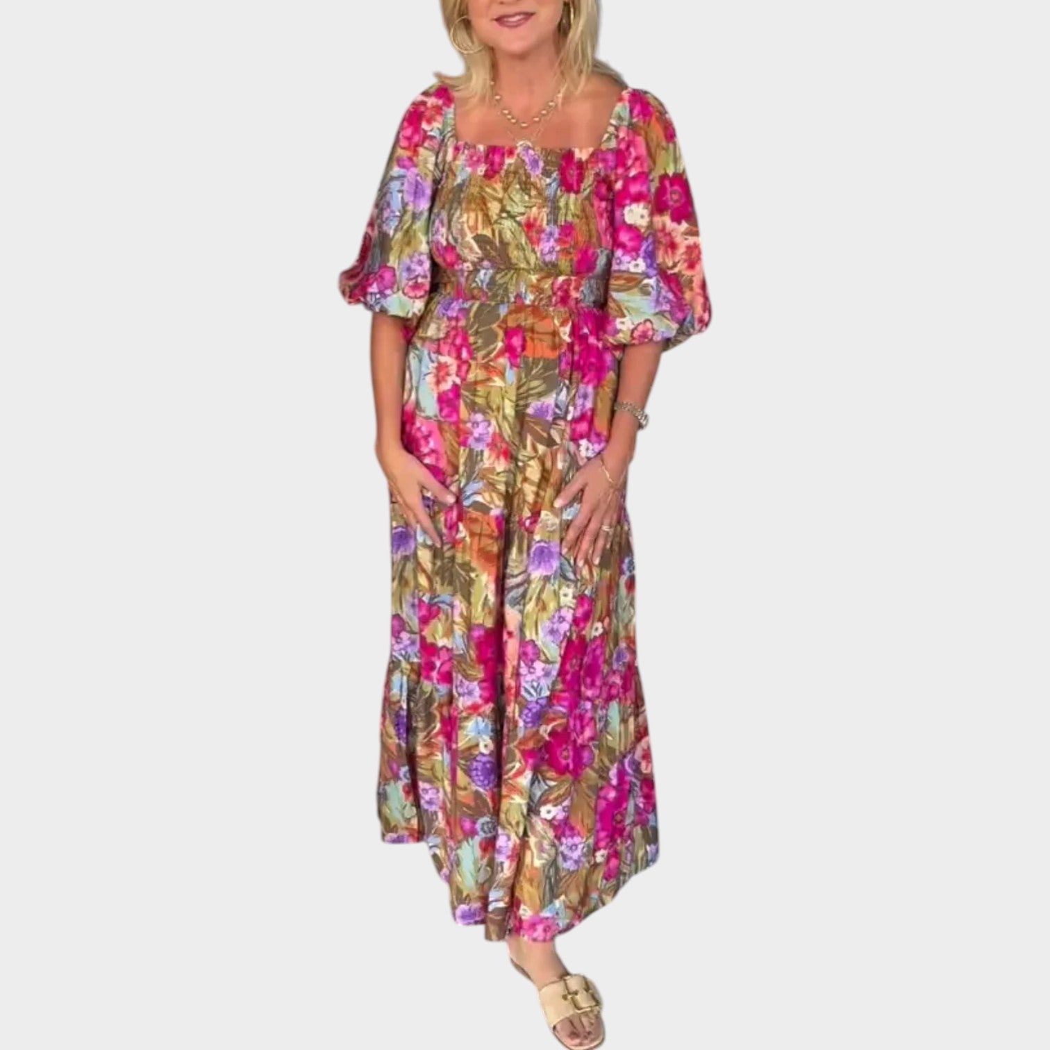 Imani | Maxi Dress with Smocked Bodice