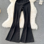 Vintage Off-shoulder Black Jumpsuit