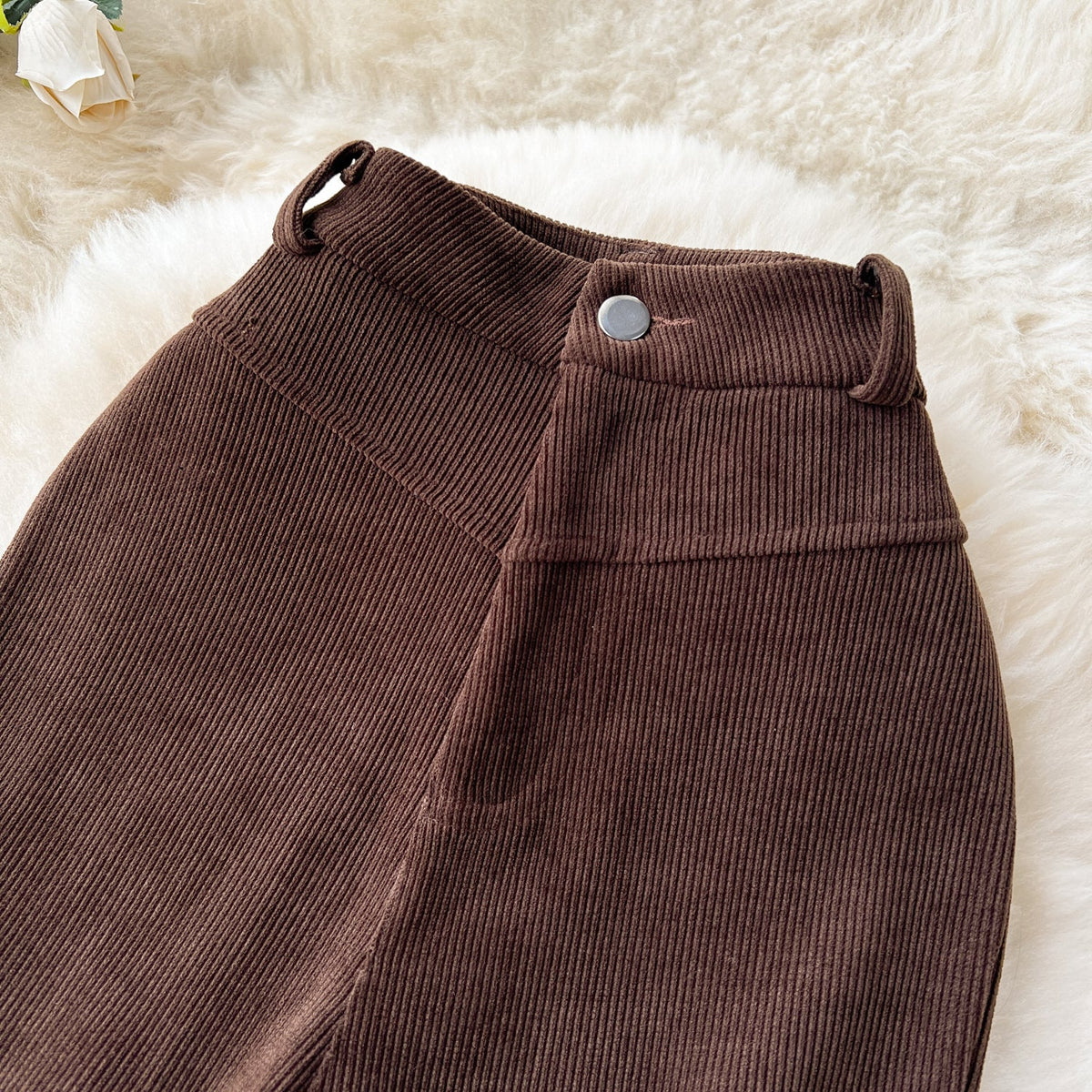 Vintage Corduroy Flared Trousers