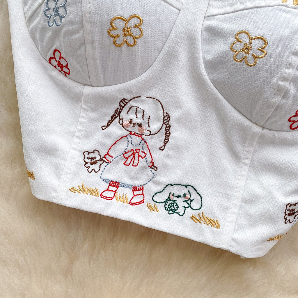 Chic Embroidered Padded Camisole