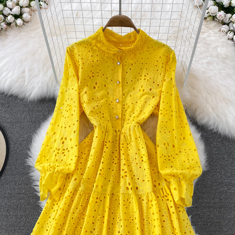 Cutout Lapel Dress