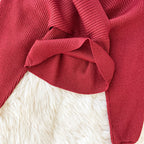 Two-piece Bright Silk Knitted Sweater + Skirt