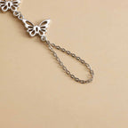 Punk Butterfly Finger Chain Bracelet