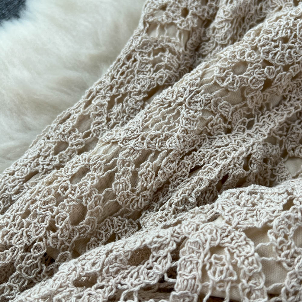 Bohemian Style Hollowed Crochet Knitted Trousers