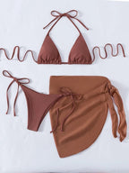Mesh Three-piece Split Swimsuit