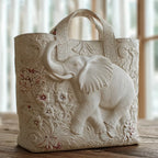 Artisanal Elephant Tote Bag