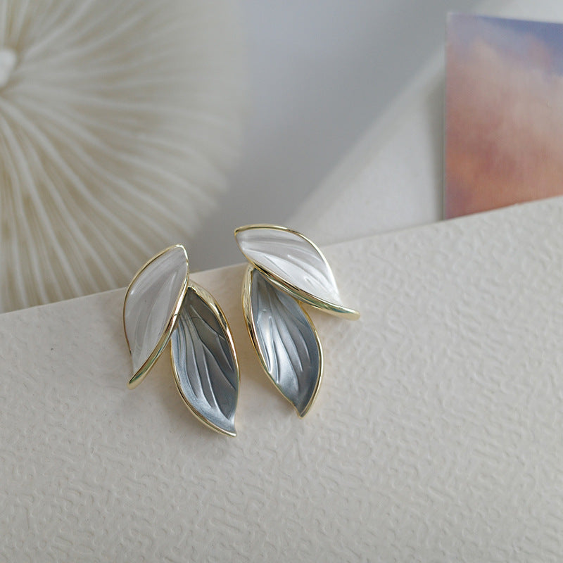 Mori Styled Leaf Earrings