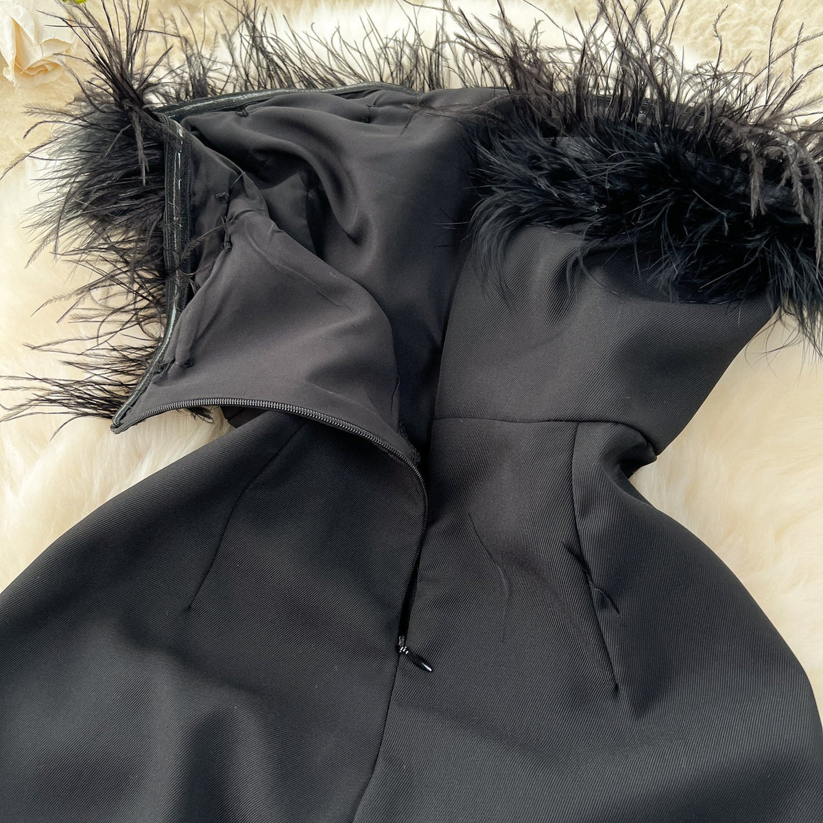 Vintage Off-shoulder Black Jumpsuit