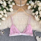 Chic Glossy Sequin Lingerie Top