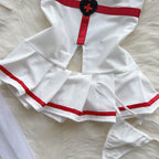 Sweet Bow-tie Hollowed Halter Jumpsuit