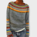 Aisha | Patterned Crewneck Sweater