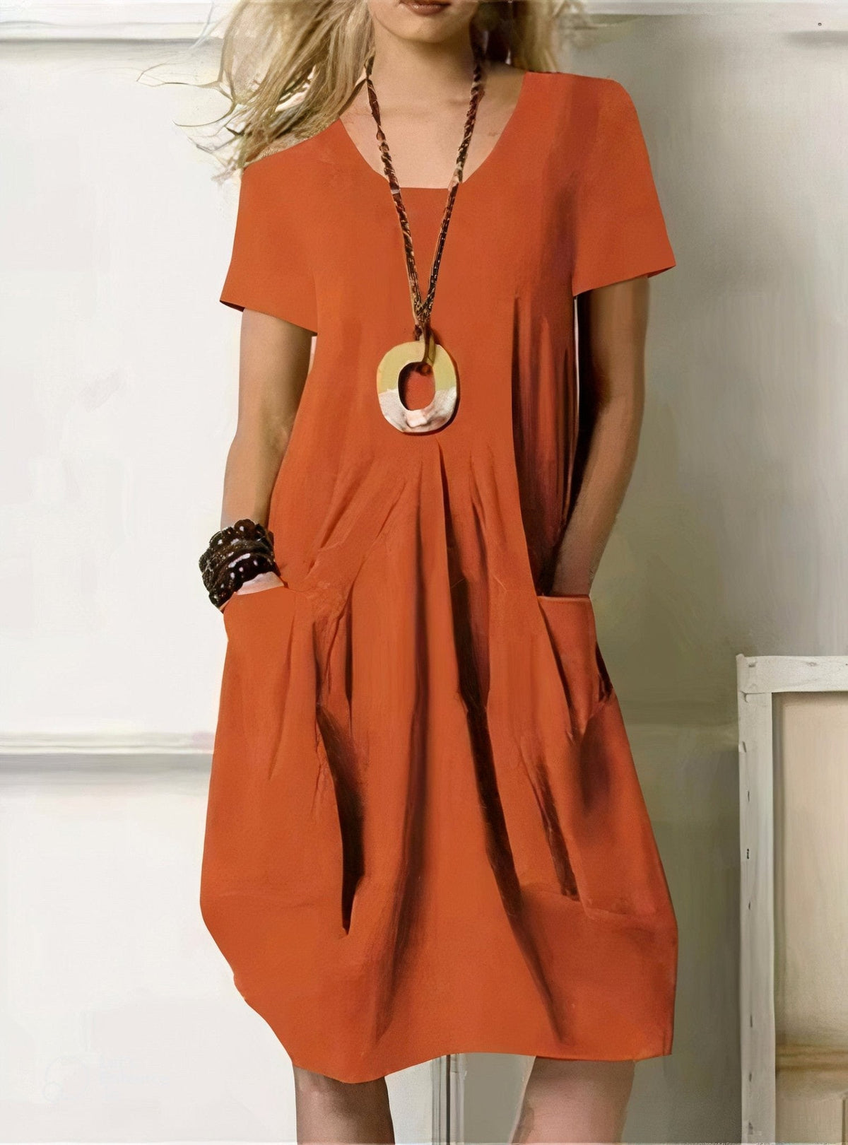 Aisha | A-Line Knee-Length Dress