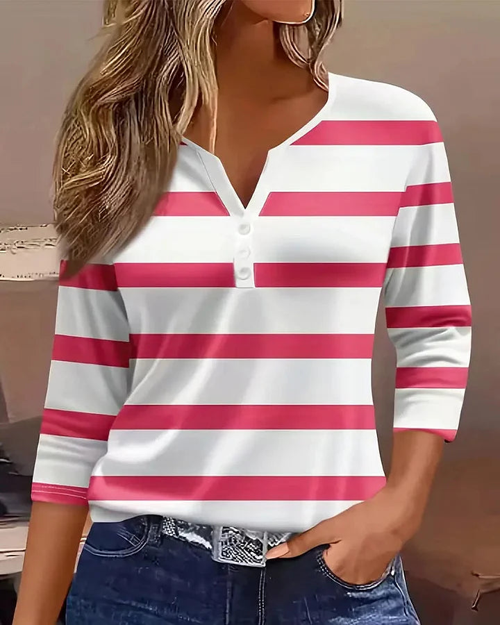 Ainhoa | Long Sleeved Striped Blouse