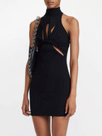 Suzette Twist-Detail Cutout Mini Dress