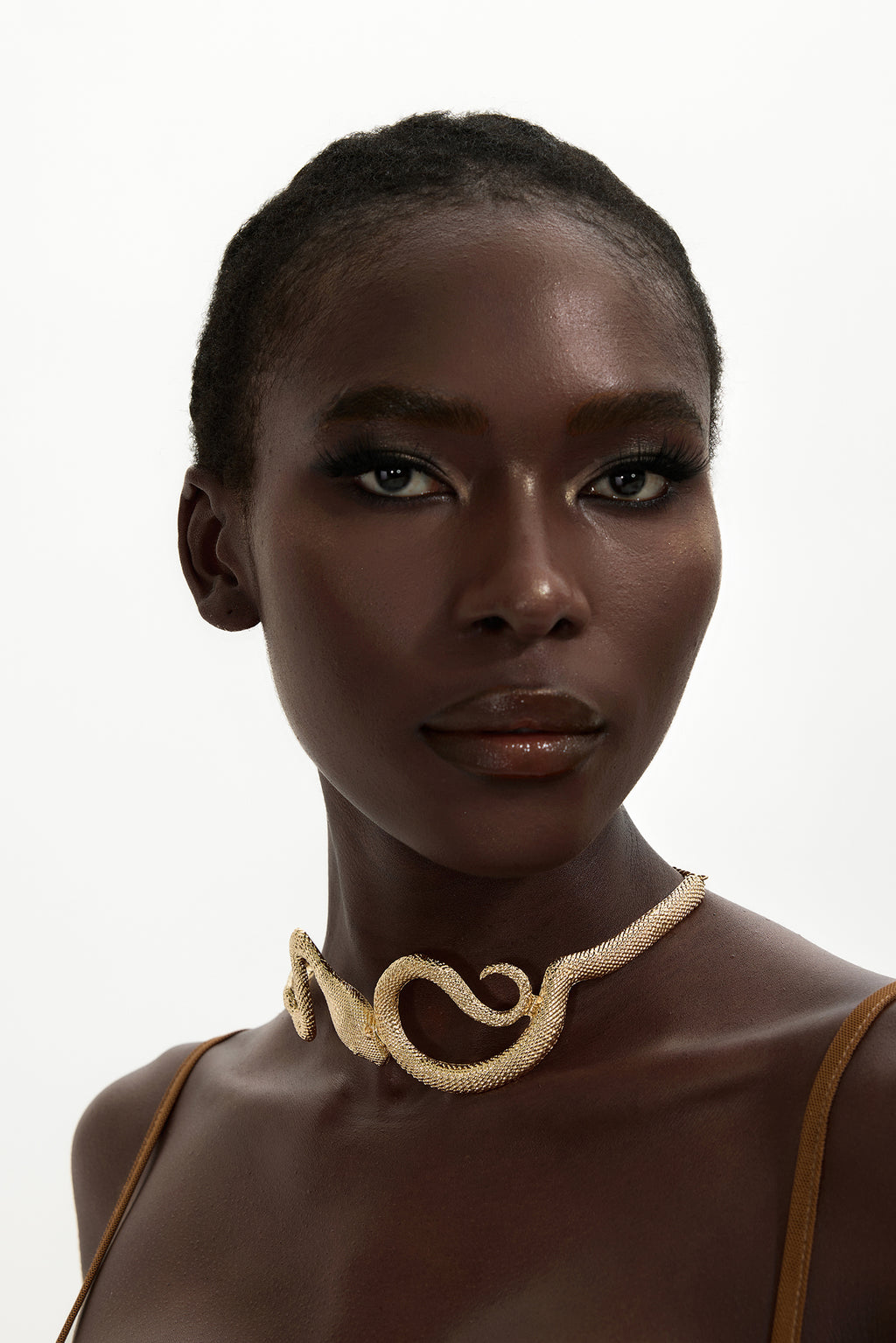 3D Snake Metal Necklace