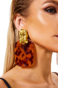 Resin Square Earrings