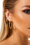 Metal Round Earrings