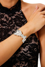 Irregular Shape Metal Earrings & Bracelet Set