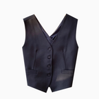V-neck Single-breasted Suit Vest