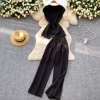 Suit Vest & Wide-leg Trousers 2Pcs