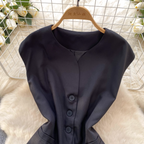 Suit Vest & Wide-leg Trousers 2Pcs
