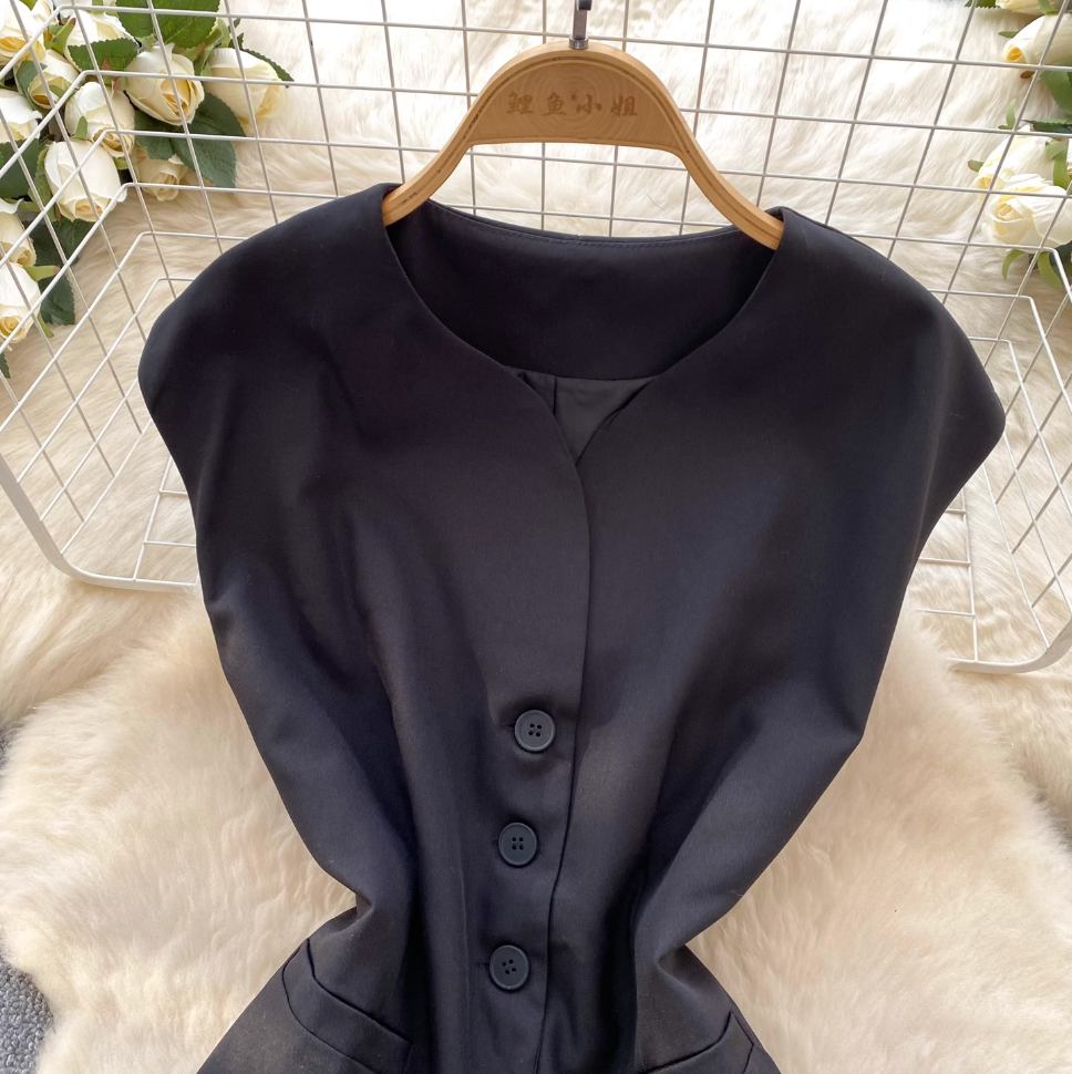 Suit Vest & Wide-leg Trousers 2Pcs