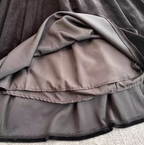 French Style Suede Patchwork Dress