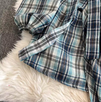 Vintage Plaid Printed Patchwork Dress