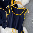 Camisole & Sweatshirt & Trousers Sportswear 3Pcs