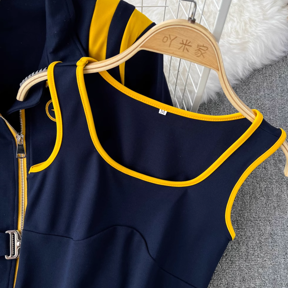 Camisole & Sweatshirt & Trousers Sportswear 3Pcs