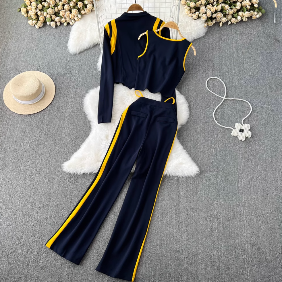 Camisole & Sweatshirt & Trousers Sportswear 3Pcs