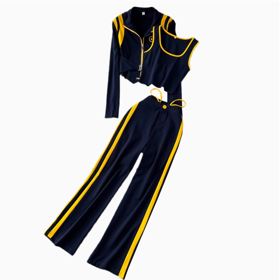 Camisole & Sweatshirt & Trousers Sportswear 3Pcs
