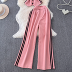 Suit Vest & Wide-leg Trousers 2Pcs