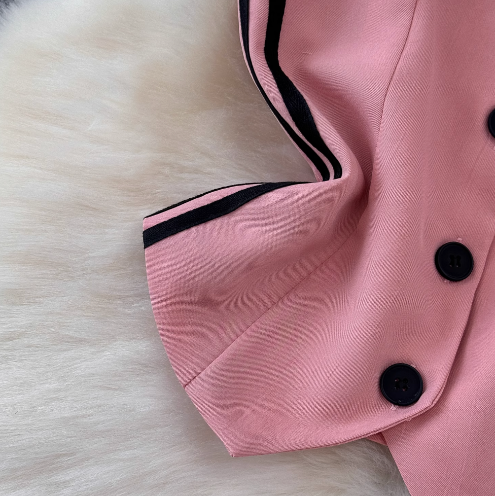 Suit Vest & Wide-leg Trousers 2Pcs