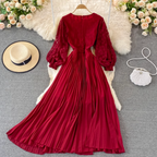 Mori Embroidered Patchwork Lace Dress