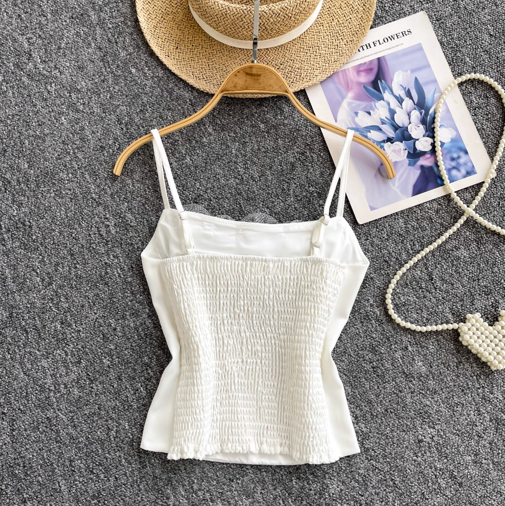 Premium 3D Flower Camisole Top