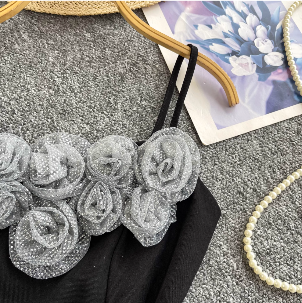 Premium 3D Flower Camisole Top