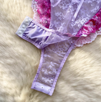Sexy Purple Lace Slip Jumpsuits