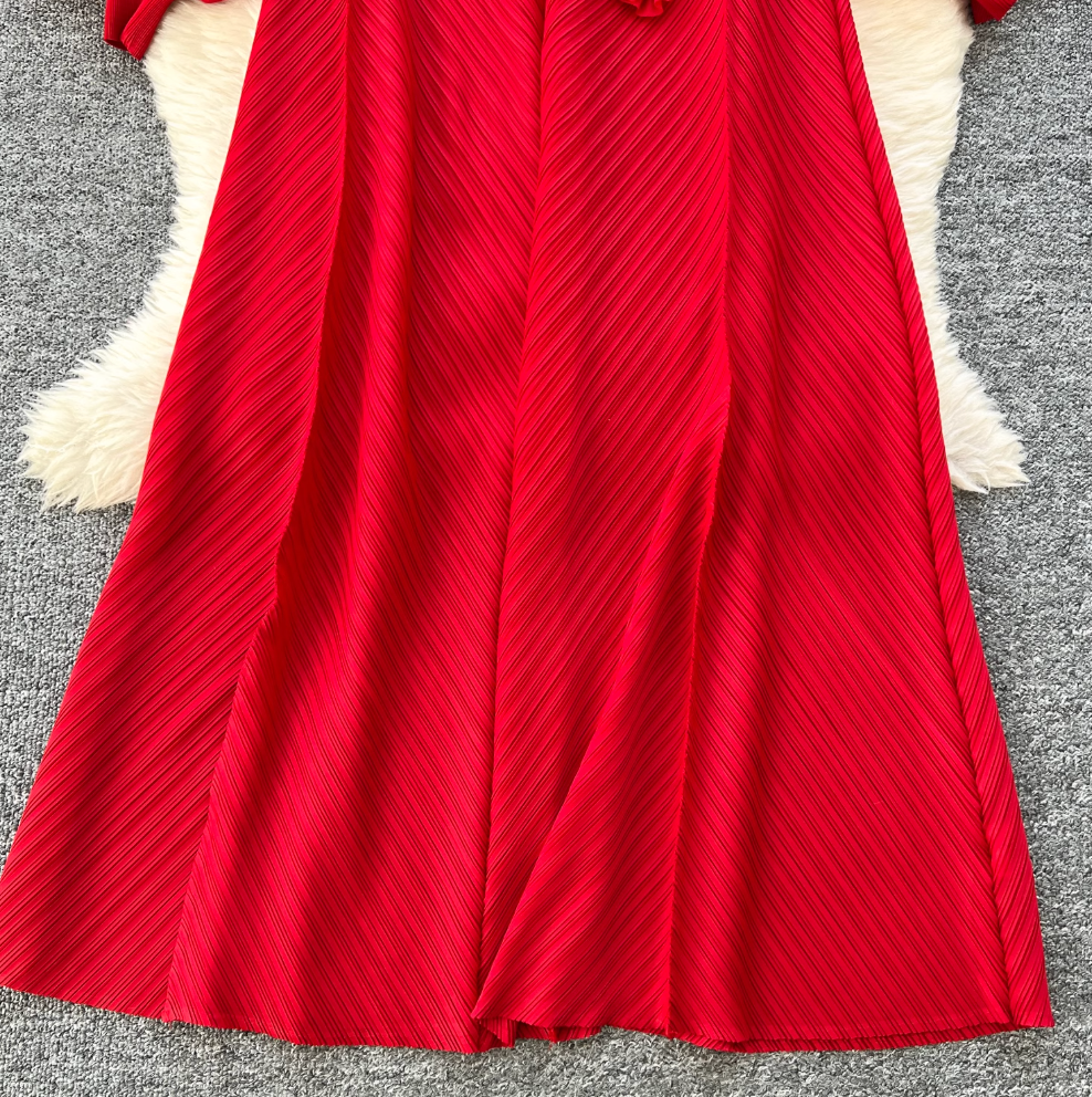 3D Beaded Floral Oversized Dress