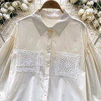 Vintage Embroidered Patchwork Shirt