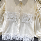 Vintage Embroidered Patchwork Shirt