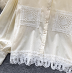 Vintage Embroidered Patchwork Shirt