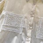Vintage Embroidered Patchwork Shirt